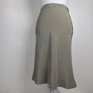 Banana Republic silk geometric print pencil skirt size 2